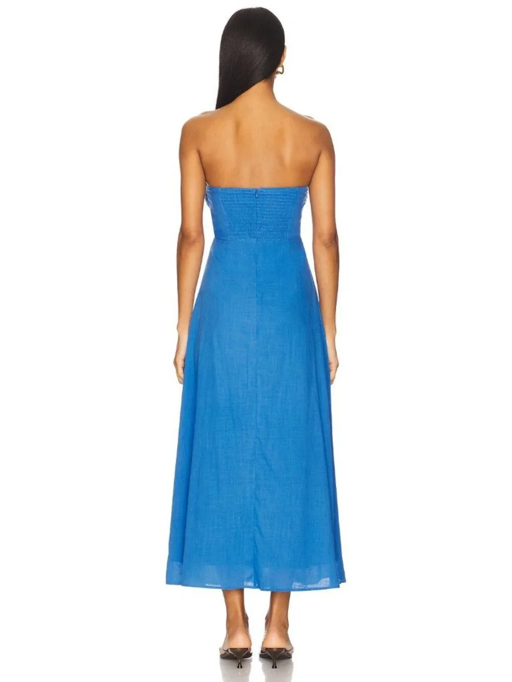 SNDYS X REVOLVE Lilly Strapless Lilly Dress Blue Size XS NWT - Picture 3 of 9